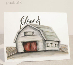 Blessed Barn Card & Envelope, Pack of 4