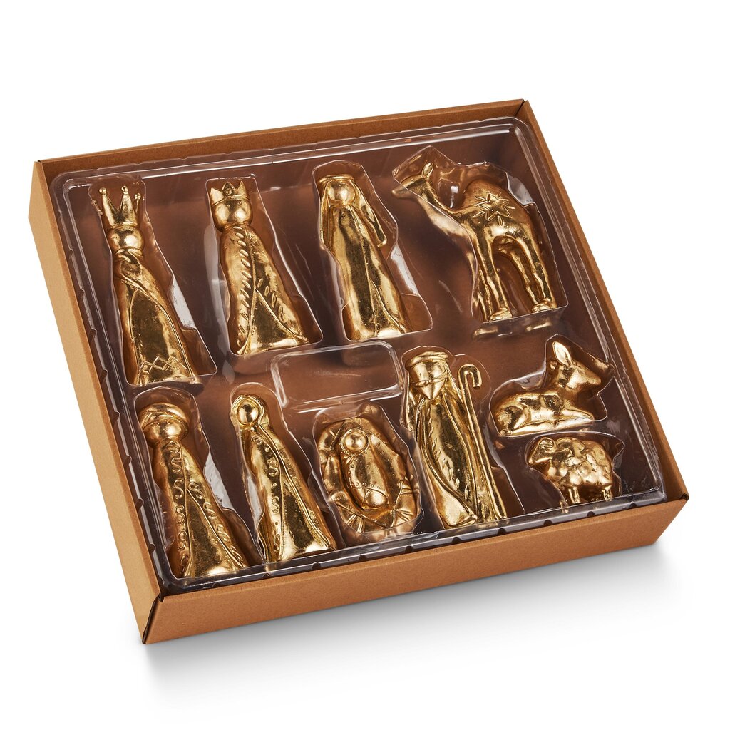 5.5" Gold Nativity Box Set
