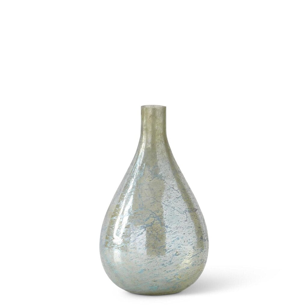 11.25" Light Green Matte Bottle Vase