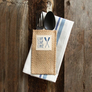 Live, Love, Lake Cutlery Pouch, Set/8